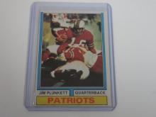 1974 TOPPS FOOTBALL #435 JIM PLUNKETT NEW ENGLAND PATRIOTS VINTAGE