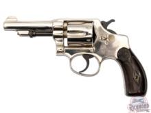 1915 Smith & Wesson .32 S&W Long CTG Hand Ejector 2nd Model Revolver in Nickel