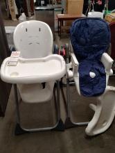 2 HIGH CHAIRS - 1 TRAY IS BROKEN