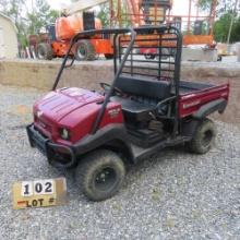 Kawasaki Mule 4010 Electric Power Steering 4x4 Dump Bed, 225 Hrs.