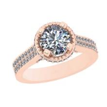 1.93 Ctw SI2/I1 Diamond 14K Rose Gold Engagement Ring