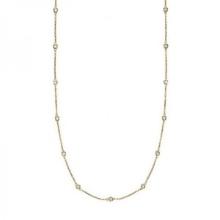 36 inch Station Station Necklace 14k Yellow Gold 1.00ctw
