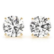 Certified 0.62 CTW Round Diamond Stud Earrings E/I1