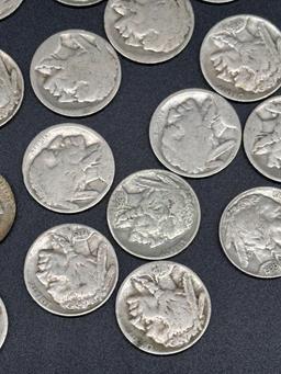 Collection of Buffalo Indian Head Nickels