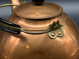 Copper RevereWare Teapot with Brass Handle
