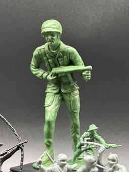 Vintage Jumbo Army Soldier and Miniature Toy Soldiers