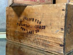 Vintage Wood Advertising Crates