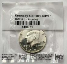 2002-S Kennedy Proof Silver Half Dollar Littleton Coin Company