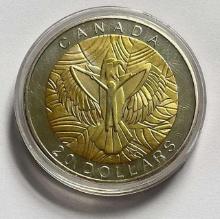 2014 Canada Seven Sacred Teachings Gold Gilded 1 ozt .9999 Fine Silver $20 Proof Coin
