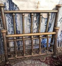 Brass Bed Frame with matching metal button rails