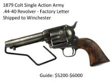 1879 Colt 1st SAA .44-40 Revolver - Factory Letter