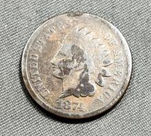 1874 Indianhead Cent