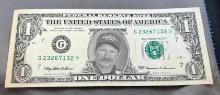 1999 US $1.00 Federal Reserve Note w/ Dale Earnhardt face