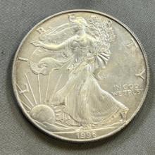 KEY DATE- 1996 US Silver Eagle .999 Fine Silver
