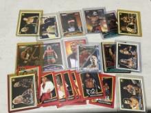 Lot of 23 WWE Wrestling Cards - Sting, Bret The Hitman Hart, Mick Foley