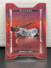 Bradley Beal 2020-21 Panini Obsidian Pitch Black Electric Etch Red Flood Prizm Insert Parallel #23