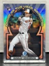 Gunnar Henderson 2023 Bowman Chrome Rookie of the Year Favorites RC Refractor Insert #ROYF-15