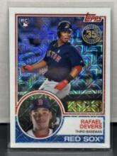 Rafael Devers 2018 Topps 1983 Design Silver Pack Mojo Refractor Rookie RC Insert #20
