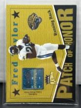 Fred Taylor 2003 Fleer Platinum Game Worn Jersey (#71/220) Patch of Honor Insert PH-FT
