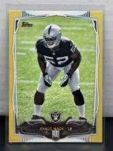 Khalil Mack 2014 Topps Gold (#1369/2014) Rookie RC Parallel #373