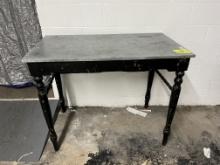 Table Black with Metal Top Large