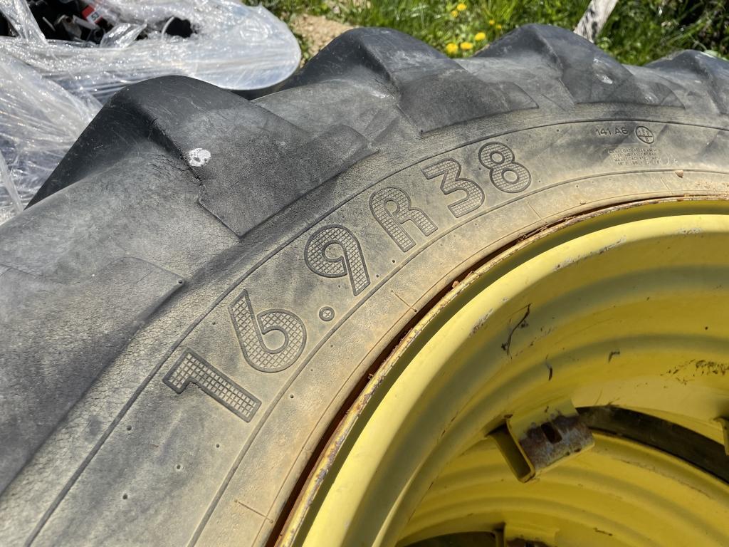(2) Michelin 16.9R38 tires on Rims