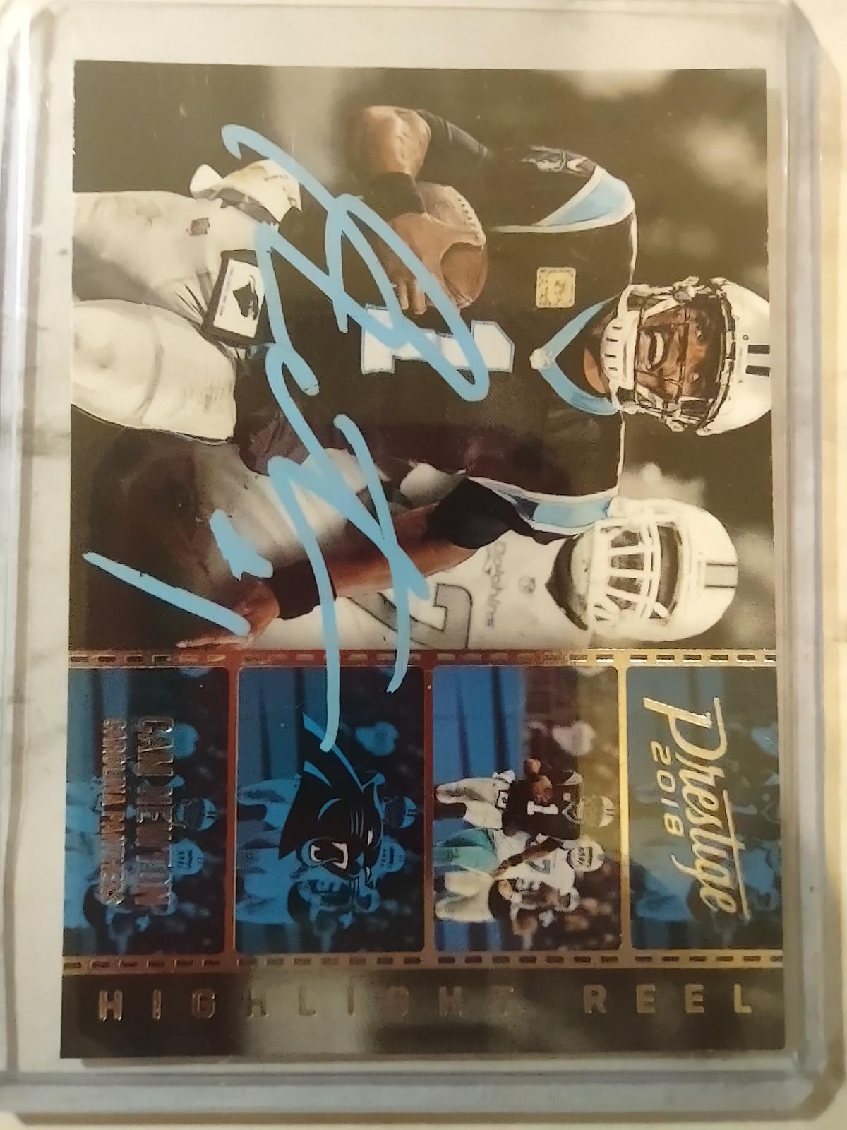 Hand Signed Cam Newton Card W/COA