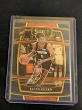 Jalen Green 2021-22 Panini Select Basketball #7 Concourse BLUE RC/Rookie