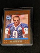 0266/2007 SP 2007 Topps #415 Drew Brees Gold Border New Orleans Saints