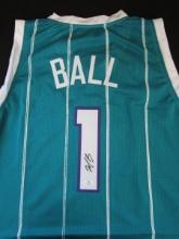 HORNETS LAMELO BALL SIGNED JERSEY FSG COA