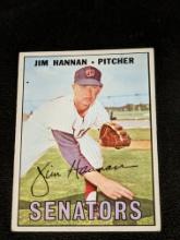 1967 Topps #291 Jim Hannan Washington Senators MLB Vintage Baseball Card