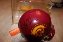 NFL Superbowl Champion QB, Rob Johnson signed USC Mini-helmet