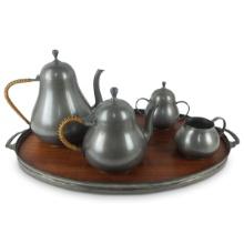 Meeuws and Zoon Pewter Coffee / Tea Set
