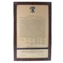 Antique Declaration of Independence Print