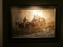 Robert Lebron Stagecoach Oil Painting