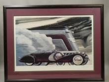 1987 Jack Juratovic Road and Track October 1935 Ltd Ed Lithograph