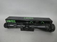 NEW Mantis 4-12x40 AO Rifle Scope Mil-Dot Reticle 1/4 MOA 1 Tube Fogproof Waterproof