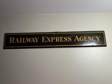 Railway Express Agency Porcelain Sign