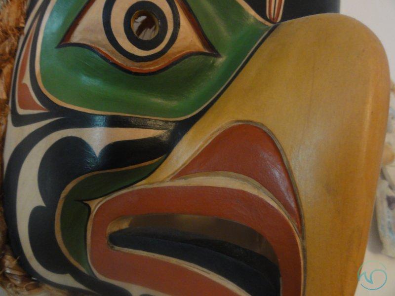 Northwest Indian signed mask