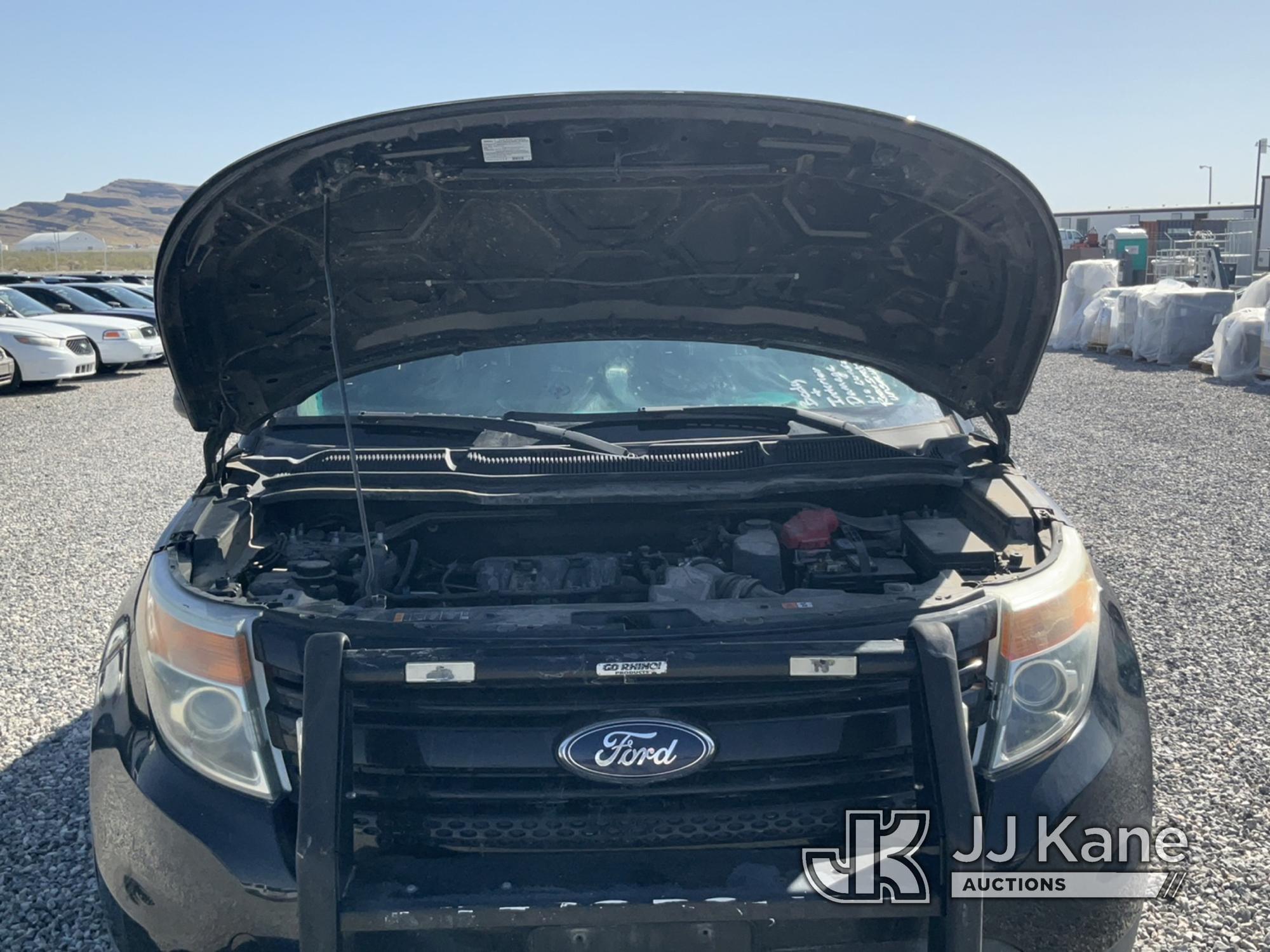 (Las Vegas, NV) 2014 Ford Explorer AWD Police Interceptor Towed In, Body & Interior Damage, Rear Sea