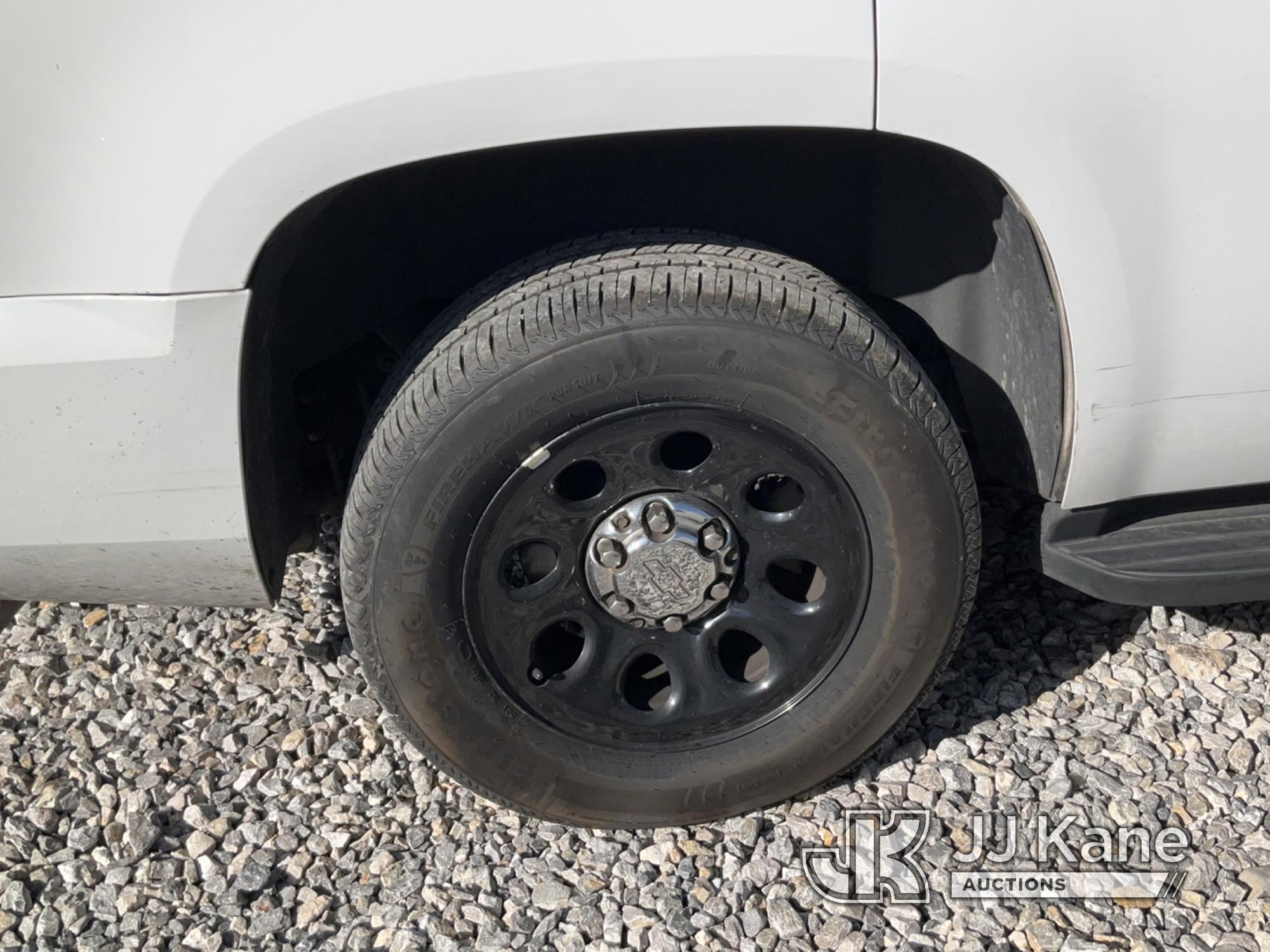 (Las Vegas, NV) 2008 Chevrolet Tahoe Police Package Towed In, Rear Seat Unsecured Wrecked, Runs & Mo