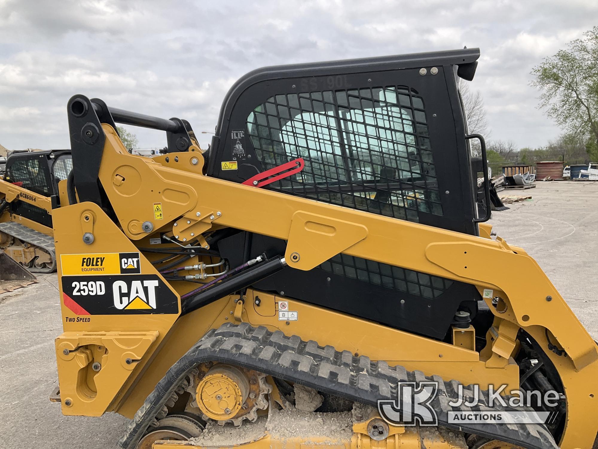 (Kansas City, MO) 2017 Cat 259D Tracked Skid Steer Loader Runs, Moves, & Operates