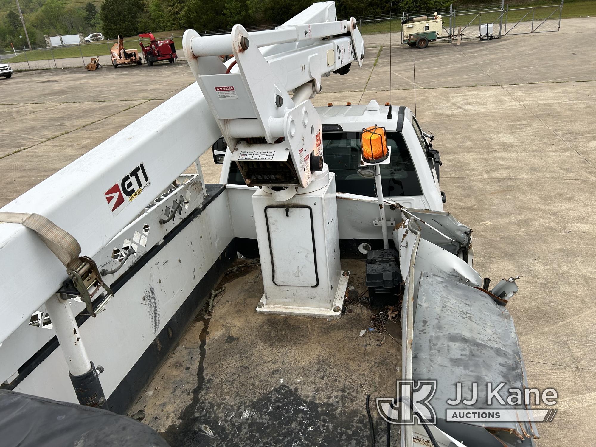 (Conway, AR) ETI ETC40IH, Articulating & Telescopic Bucket Truck mounted behind cab on 2017 Ford F55