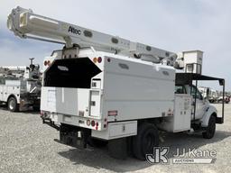 (Hawk Point, MO) Altec LR756, Over-Center Bucket Truck mounted behind cab on 2013 Ford F750 Chipper