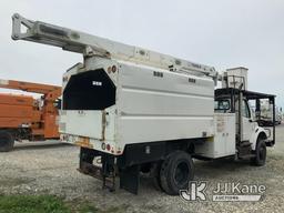 (Hawk Point, MO) Terex XT55, Over-Center Bucket Truck mounted behind cab on 2012 Freightliner M2 106