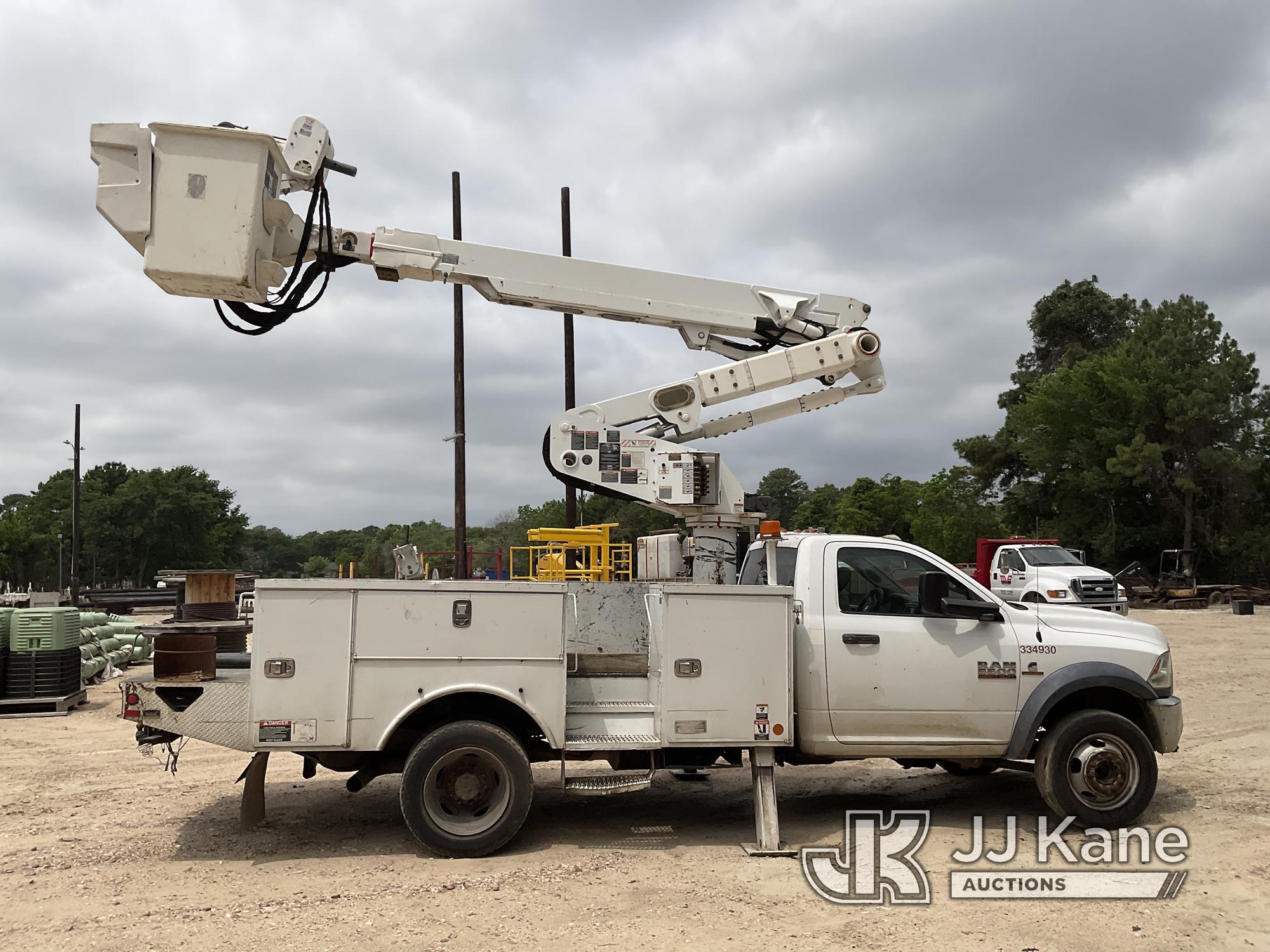 (Cypress, TX) Altec AT40-MH, Articulating & Telescopic Material Handling Bucket Truck mounted behind