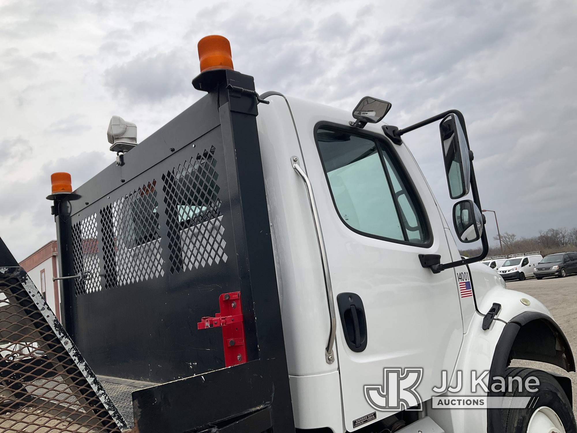 (Kansas City, MO) 2017 Freightliner M2 106 Flatbed Reel Truck Runs & Moves