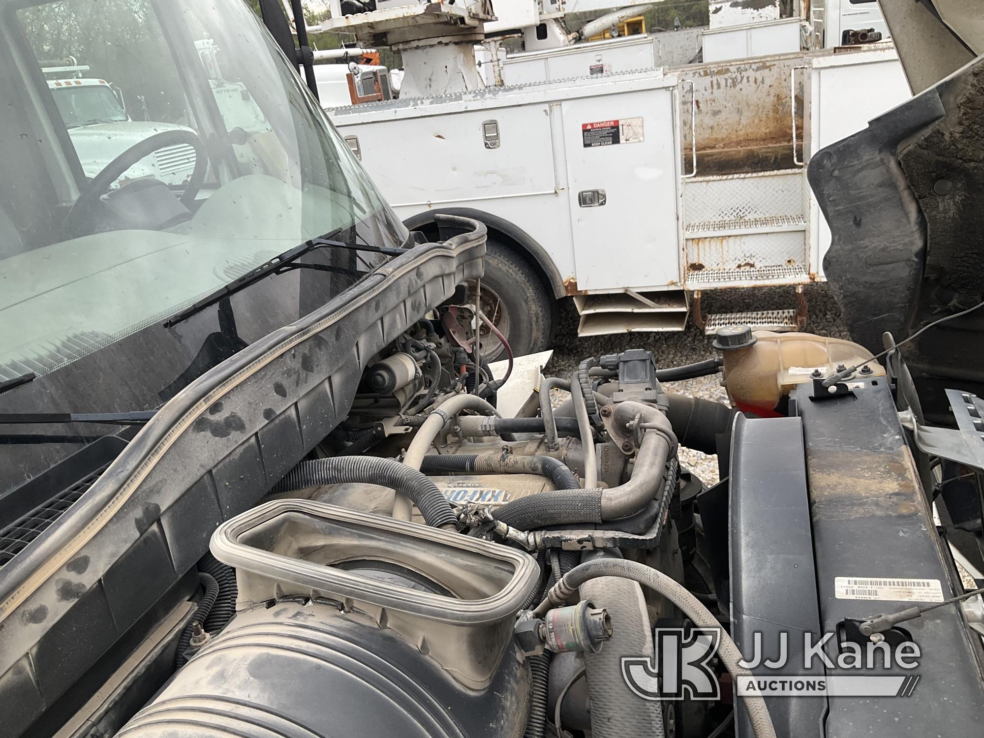 (Tipton, MO) Altec DM45-TB, Hydraulic Truck Crane mounted behind cab on 2008 International 4400 Flat