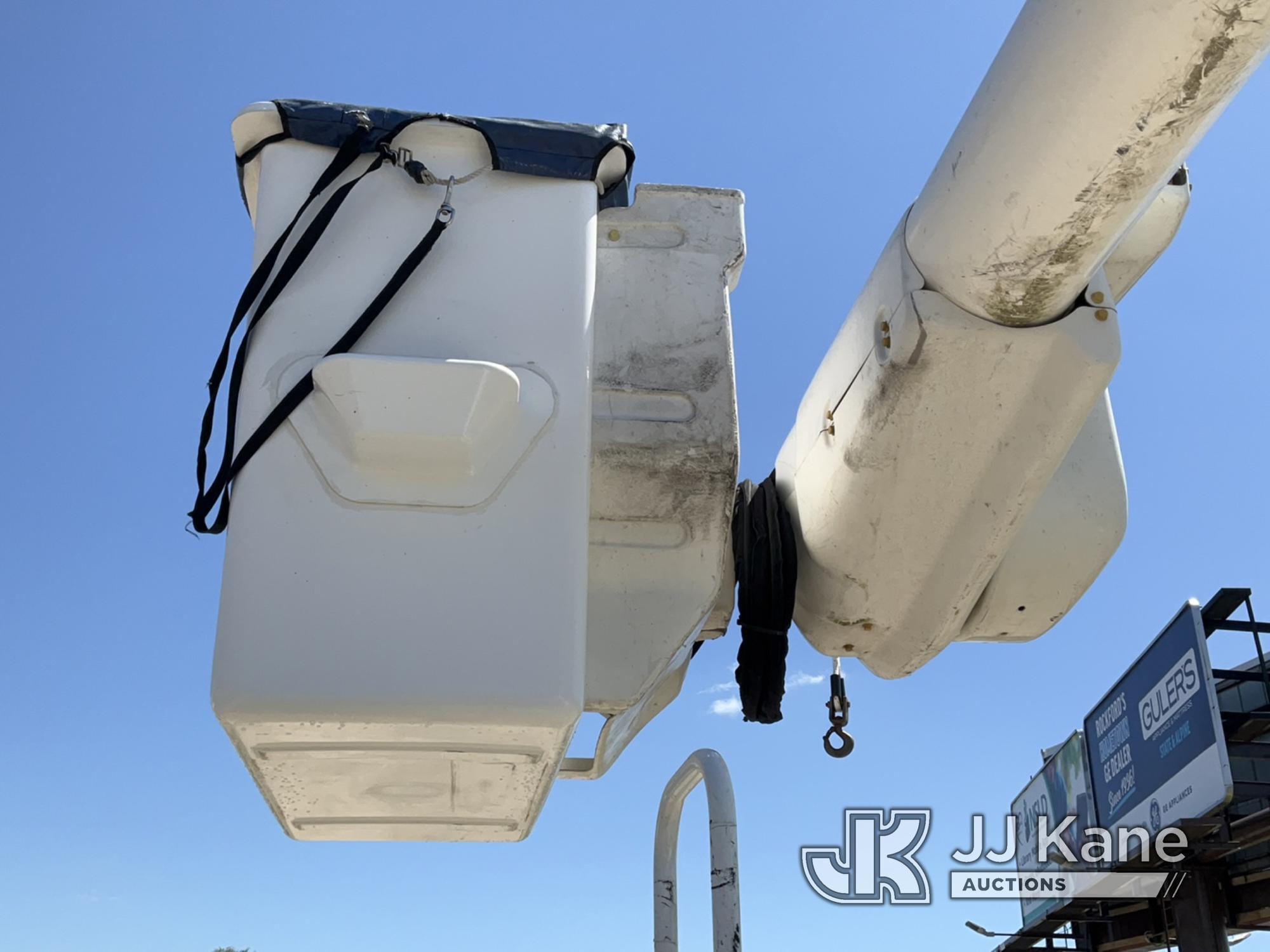 (South Beloit, IL) Altec AA55, Material Handling Bucket Truck rear mounted on 2019 International MV6