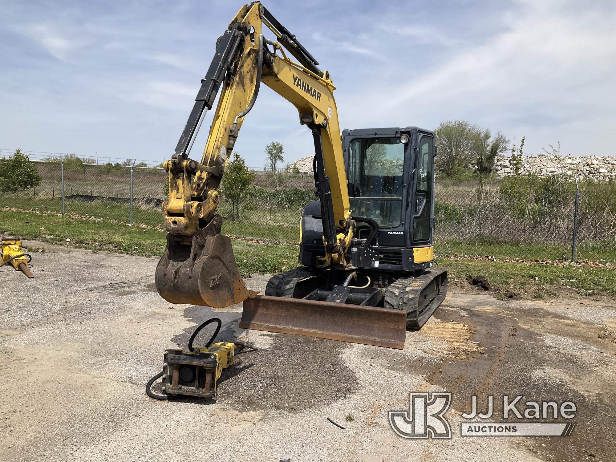 (Kansas City, MO) 2017 Yanmar VI045 Mini Hydraulic Excavator Runs, Moves, & Operates